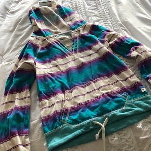 American Eagle Striped Sweatshirt